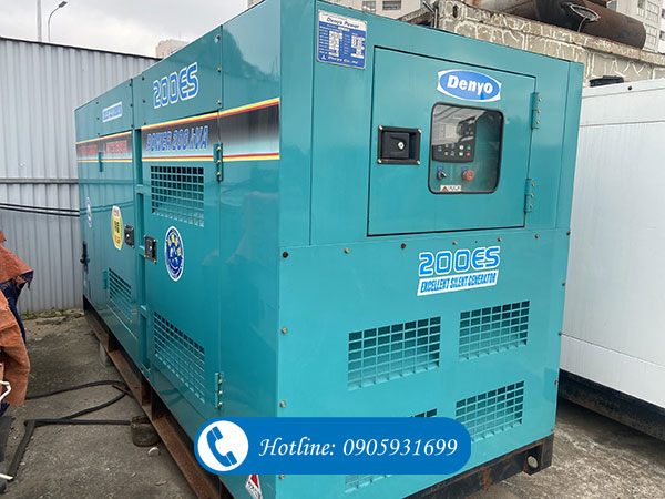 Máy phát điện Denyo 200kva nhật bãi