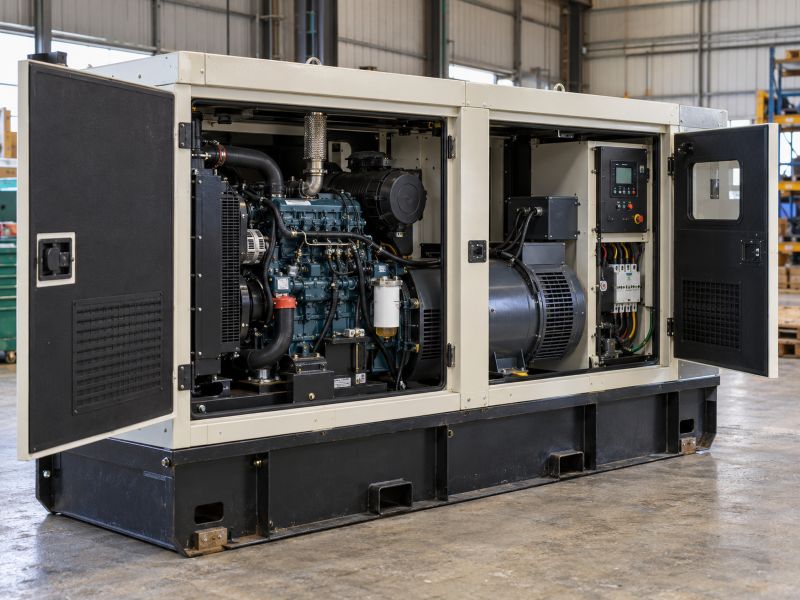 Máy phát điện 3 pha 30kW cũ Nhật bãi - Giá tốt, chạy dầu diesel, chống ồn