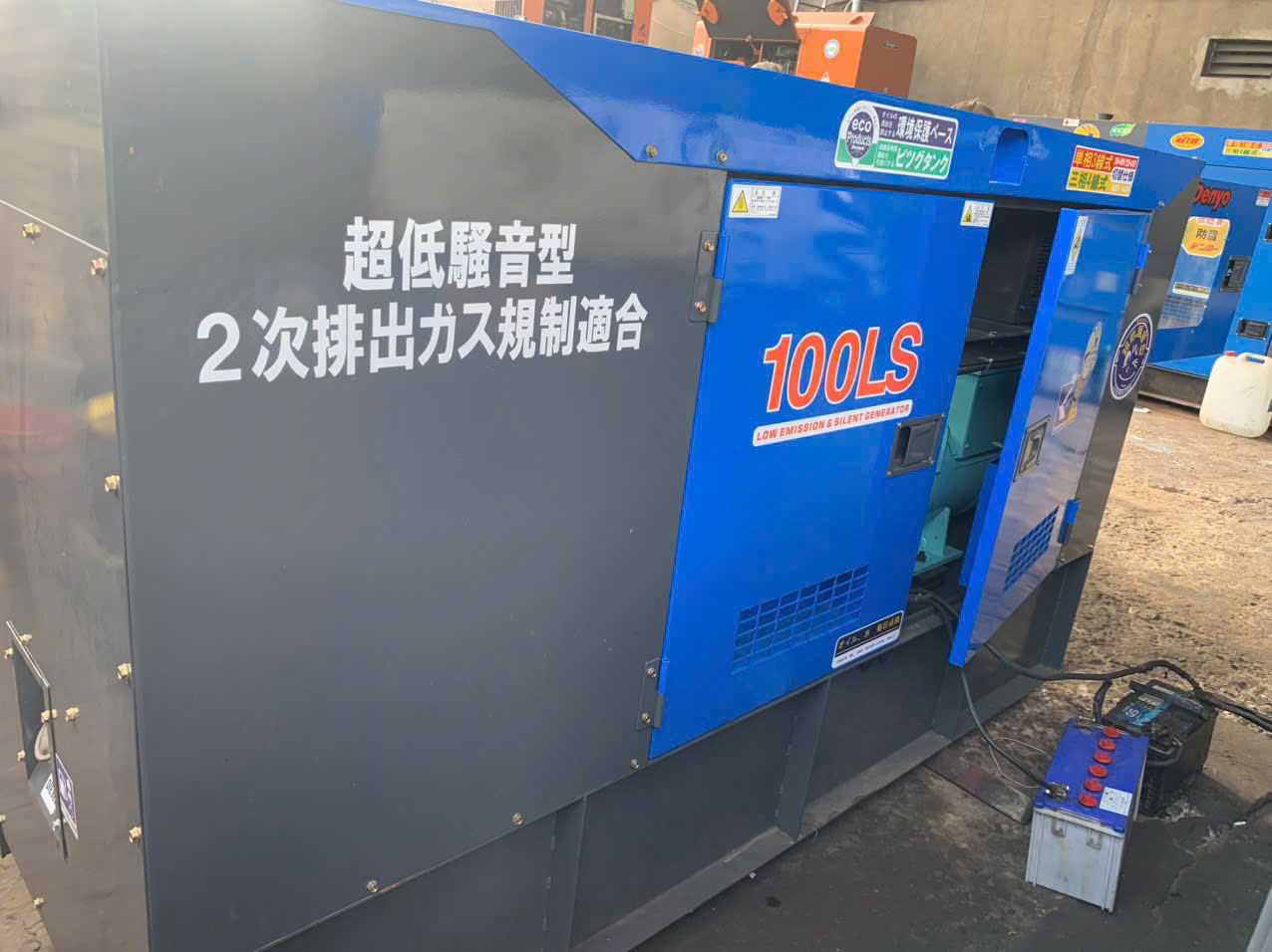 Máy phát điện Yanmar, Denyo 100kVA cũ Nhật bãi chạy dầu 3 pha giá rẻ