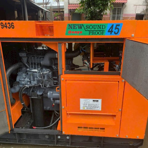 Máy phát điện Denyo 45kVA cũ Nhật bãi chạy dầu 3 pha giá rẻ
