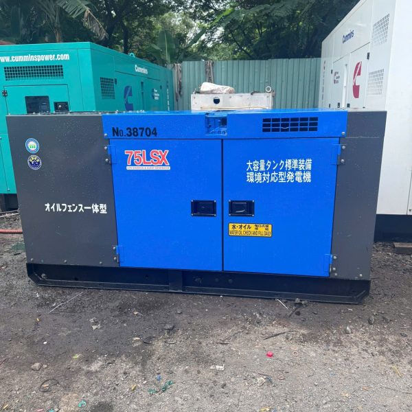 Máy phát điện yanmar denyo 75kva cũ nhật bãi chạy dầu 3 pha giá rẻ