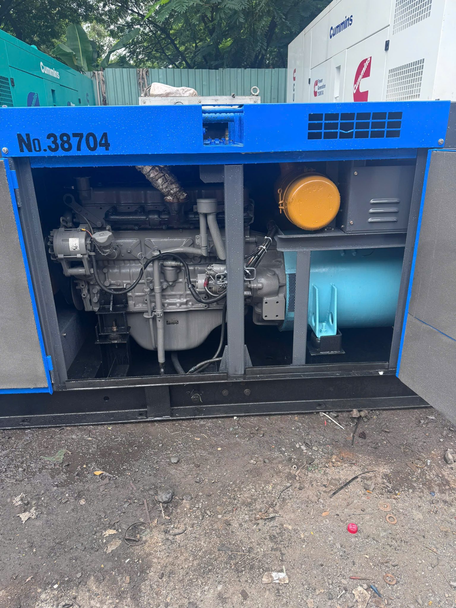 Máy phát điện yanmar denyo 75kva cũ nhật bãi chạy dầu 3 pha giá rẻ