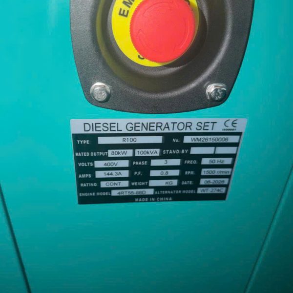 Máy phát điện Cummins 100kva (80kw) mới 100%