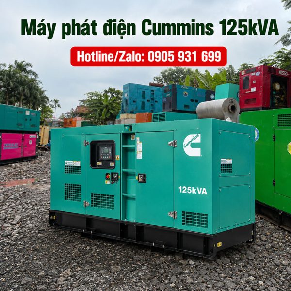 Máy phát điện Cummins 125kva (100kw) mới 100%
