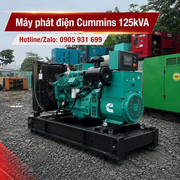 Máy phát điện Cummins 125kva (100kw) mới 100%