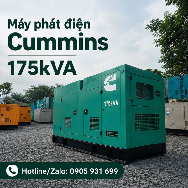 Máy phát điện Cummins 175kva (140kw)
