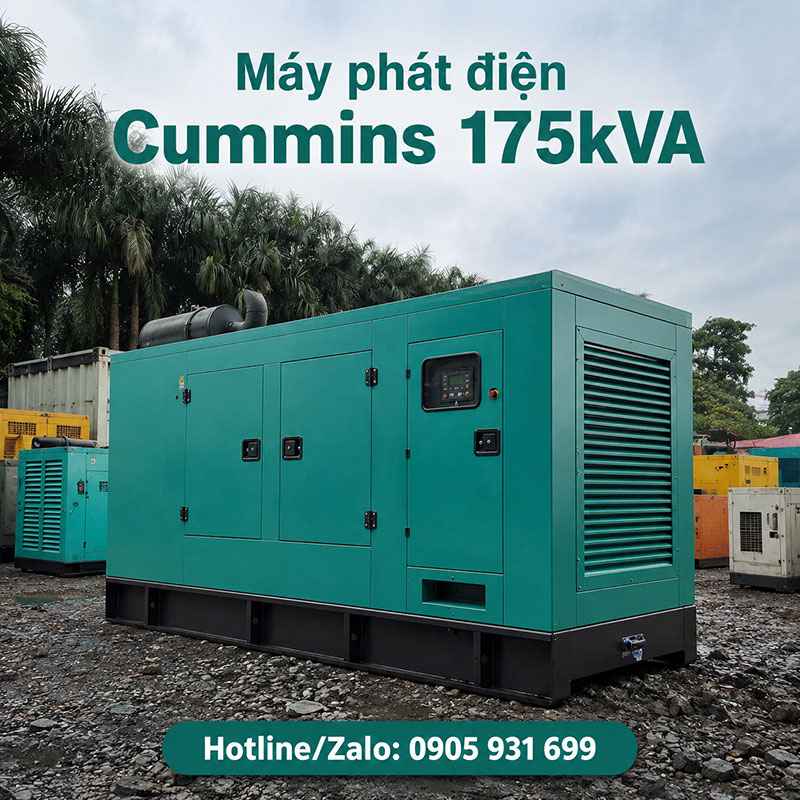 Máy phát điện Cummins 175kva (140kw)