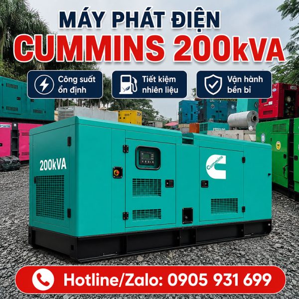 Máy phát điện Cummins 200kVA