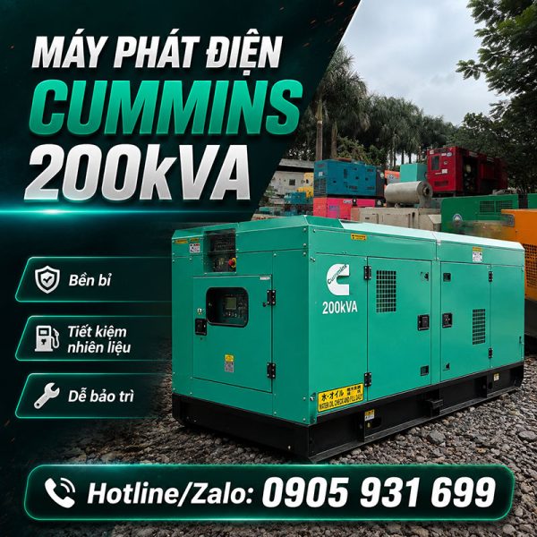 Máy phát điện Cummins 200kVA