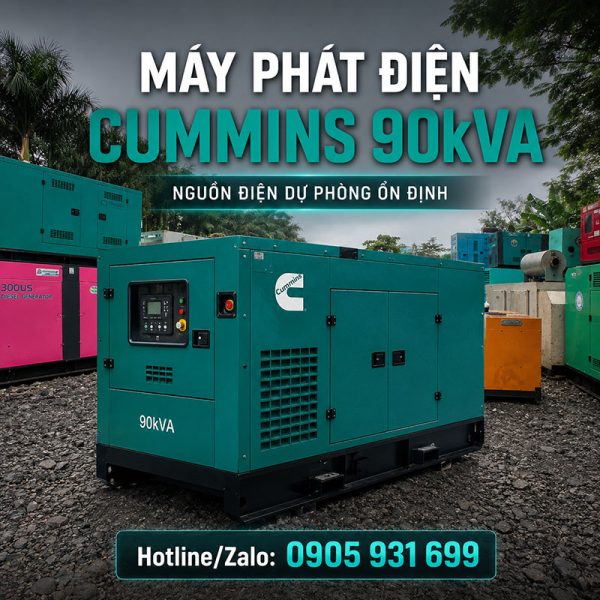 Máy phát điện Cummins 90kva mới chính hãng