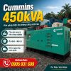 Máy phát điện Cummins 450kVA 360kW mới chính hãng