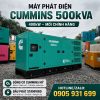 Máy phát điện Cummins 500kVA 400kW mới chính hãng