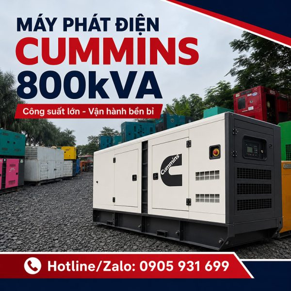 Máy phát điện Cummins 800kVA mới chính hãng