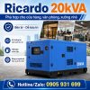 Máy phát điện Ricardo 20kVA mới chính hãng