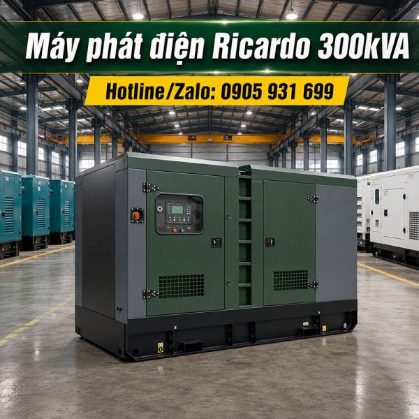 Máy phát điện Ricardo 300kVA mới chính hãng