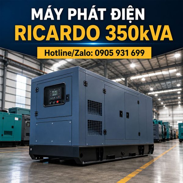 Máy phát điện Ricardo 350kVA mới chính hãng