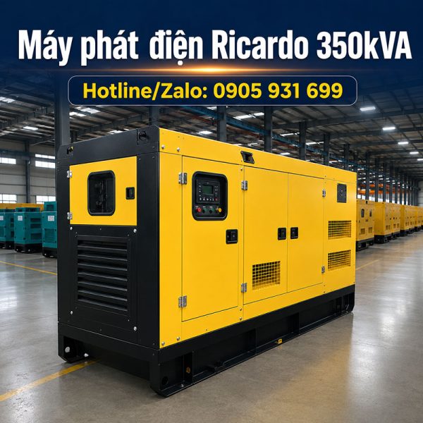 Máy phát điện Ricardo 350kVA mới chính hãng