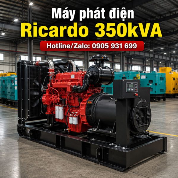 Máy phát điện Ricardo 350kVA mới chính hãng