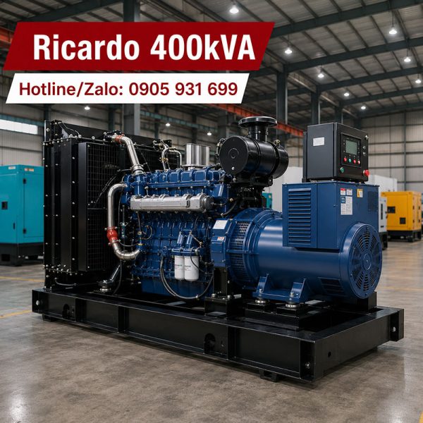 Máy phát điện Ricardo 400kVA mới chính hãng