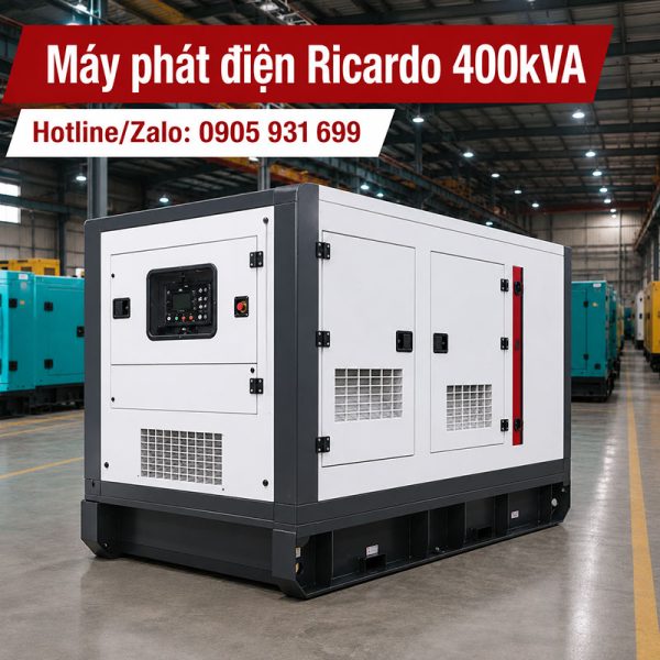 Máy phát điện Ricardo 400kVA mới chính hãng