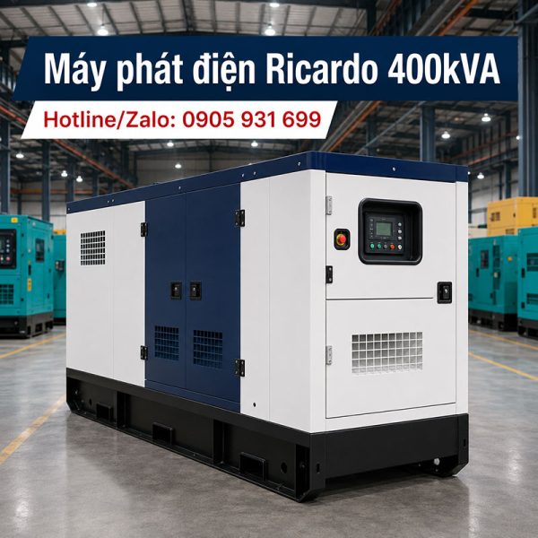Máy phát điện Ricardo 400kVA mới chính hãng