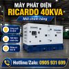 Máy phát điện Ricardo 40kVA mới chính hãng