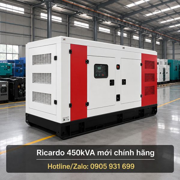 Máy phát điện Ricardo 450kVA mới chính hãng