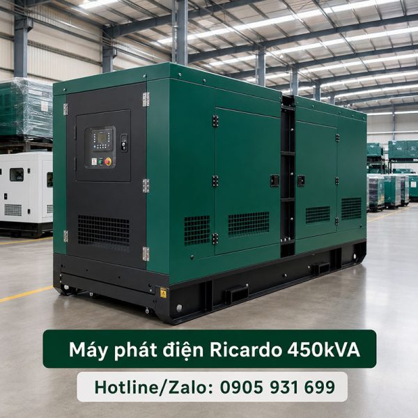 Máy phát điện Ricardo 450kVA mới chính hãng
