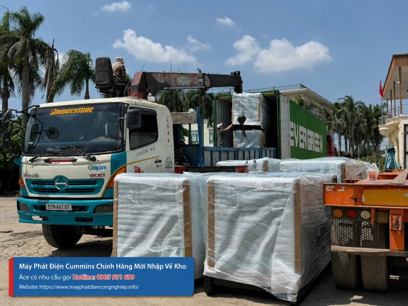 Máy phát điện Cummins chính hãng mới nhập về kho