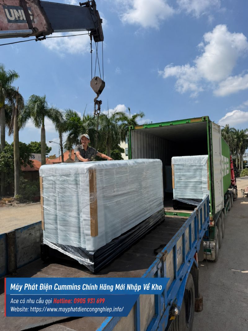 Máy phát điện Cummins chính hãng mới nhập về kho